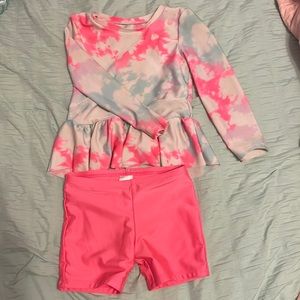 Cat &Jack swimsuit pink tie die